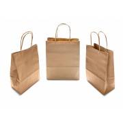 Бумажные пакеты с крученой ручкой, КРАФТ, 320*200*370 мм, 1 шт.