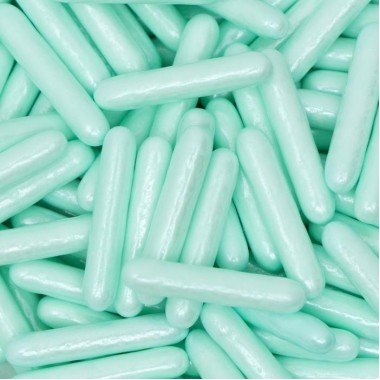 Кондитерская посыпка палочки, голубые перламутровые, 25 г