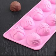 Форма для шоколада «Пасха», 22×11×3 см, 10 ячеек, цвет МИКС.