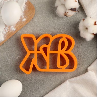 Вырубка для пасхального печенья "Христос Воскрес" 11,5*8 см.