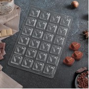 Форма для шоколада «Любовь», 27×18 см, ( ячейки3,3*3,1 см)