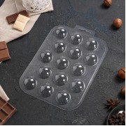 Форма для шоколада «Конфеты", сферы 30 мм.