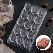 Форма для шоколада 27,5×13,5 см "Листва", 15 ячеек