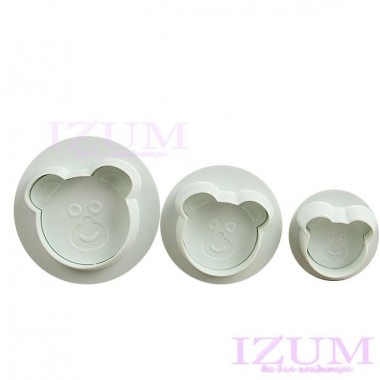 Набор плунжеров кондитерских 3 шт "Мишка"