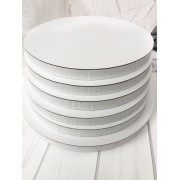 Подложка-подиум 32*2 см, белый сверхплотный пенопласт, с белой подложкой (1,5 мм), (под заказ за 2-3 дня) 1 шт.