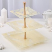 Этажерка 3-х ярусная 27 см"Бриз"