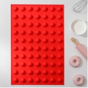 Форма «Шарики», 56,5×37×2 см, 70 ячеек (d=2,8 см), цвет МИКС, 6905714