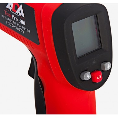 Пирометр инфракрасный ADA TemPro 300, от -32° до +350°, точность ±1.5, 9V Пирометр инфракрасный ADA TemPro 300, от -32° до +350°, точность ±1.5, 9V