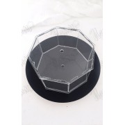 Этажерка прозрачная многогранная, 1 шт., 26*10 см (под заказ 2-7 дней)