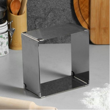 Форма раздвижная для выпечки "Прямоугольная", H-8,5 см, 18х32 - 26х50 см