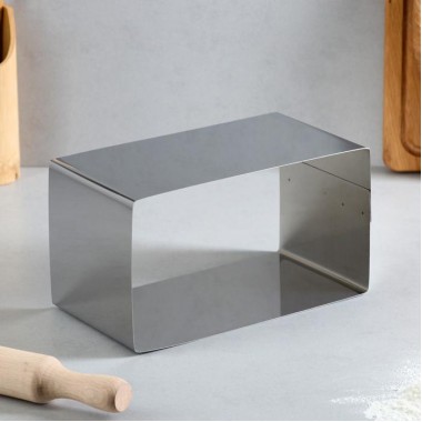 Форма для выпечки и выкладки "Прямоугольная", H-12 см, 10 х 20 см.