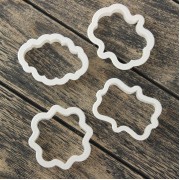 Набор выемок кондитерских "Рамки", 4 шт: 9х7,5/8,7х6,6/8х9/8,5х6,5 см