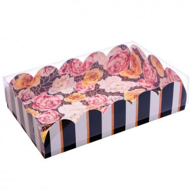 Коробочка с прозрачной крышкой для пряников " Для тебя" 20*30*8 см.