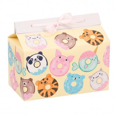 Коробочка для сладостей "Забавные пончики" 10*18*14 см.