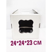 КОРОБКА-ЧЕМОДАН 24*24*23 см С Окном.