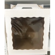 Коробка-чемодан 260*260*300 мм с окном (гофрокартон)