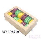 Упаковка для макарон МВ 12, 180*110*55 мм .