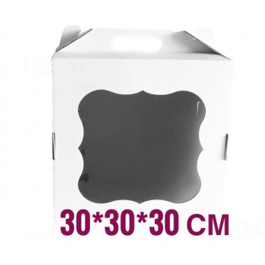 КОРОБКА-ЧЕМОДАН 30*30*30 см С ОКНОМ, 10 шт