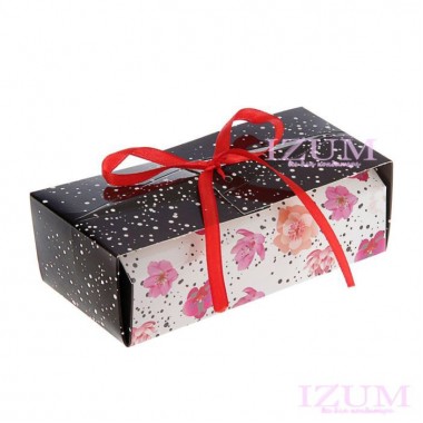 Коробочка для сладостей "Цветы на белом",15*7*5 см. Коробочка для сладостей "Цветы на белом",15*7*5 см.