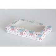 Коробка на 2 печенье, пряник 18*11*3 см "Купидон"