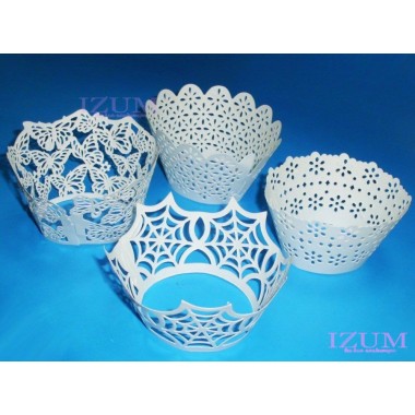 ФОРМА бумажная ажурная, "Бабочки "– 50х55 мм, 10 шт.