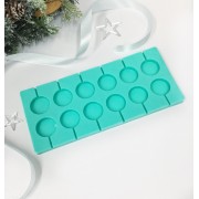 Форма силиконовая для леденцов D= 33 мм 12 шт