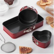 Подарочный набор форм для выпечки, разъемное с а/п 3 шт.