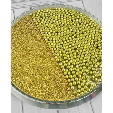 Посыпка сахарная "Шарики Золотые", 7 мм, 100 г.