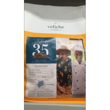 Шоколад молочный Intense 35% (кувертюра) Velichе, Бельгия, 1 кг