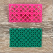 Печать для мастики и теста "Решетка с цветком"13 *7,5*0,5 см.