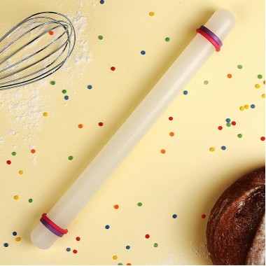 Скалка с ограничителями 32,5*3 см.