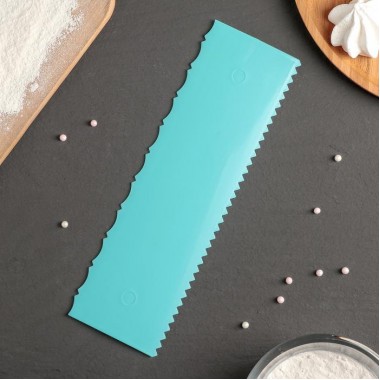 Шпатель кондитерский «Узор», двойной, 25,5×7,5 см Шпатель кондитерский «Узор», двойной, 25,5×7,5 см