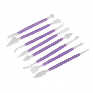 Набор приспособлений для моделирования украшений (из мастики), 8 шт.