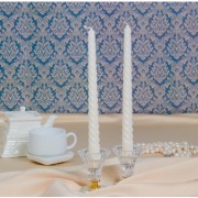 Свеча витая, 2,2х 25 см, белая