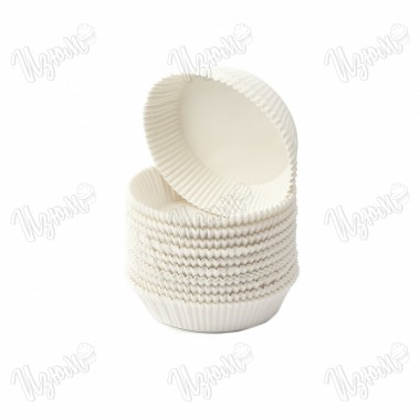 Тарталетка бумажная (белая) , 30*24 мм, 45-50 шт.