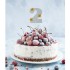 Топпер для торта " 2", серебро.
