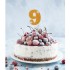 Топпер для торта " 9 ", золотой.