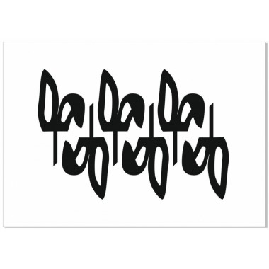 Набор топперов "Ушки 2", 6 шт (размер 1 шт-7,8*3,7 см) белый акрил.