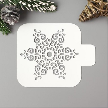 Трафарет пластик "Узорчики" 9х9 см, 5120559.