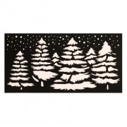 Трафарет для творчества "Ёлочки" 30*15 см