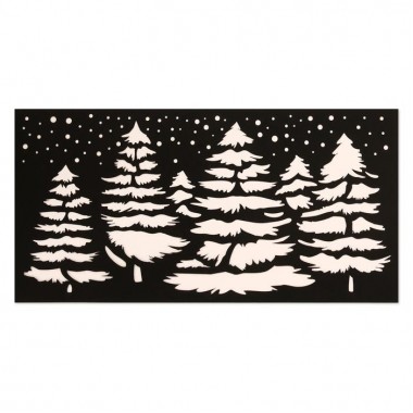 Трафарет для творчества "Ёлочки" 30*15 см