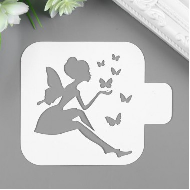 Трафарет "Фея" 9х9 см.