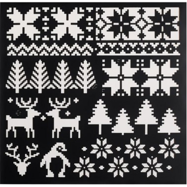 Трафарет для творчества «Вышитый узор», 15 × 15 см, 2346475.