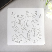 Трафарет "Циферблаты" 13х13 см.