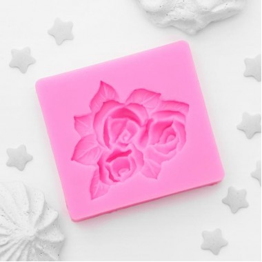 Молд силиконовый 5×5 см "Букет роз"