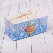 Коробочка для сладостей "Зимние радости", 8*16*7,5 см.