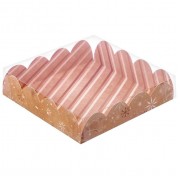 Коробочка с прозрачной крышкой для пряников "Зима" 13*13*3 см.