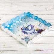 Коробочка "Сладкий единорог", 21*21*3 см