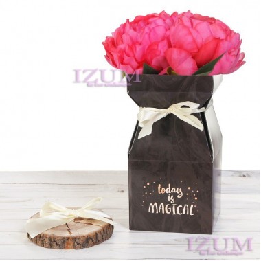 Складная коробка-ваза "Today is magical"12*12*23 см.