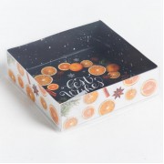 Коробка для макарун с подложками Best wishes, 12 × 12 × 3 см